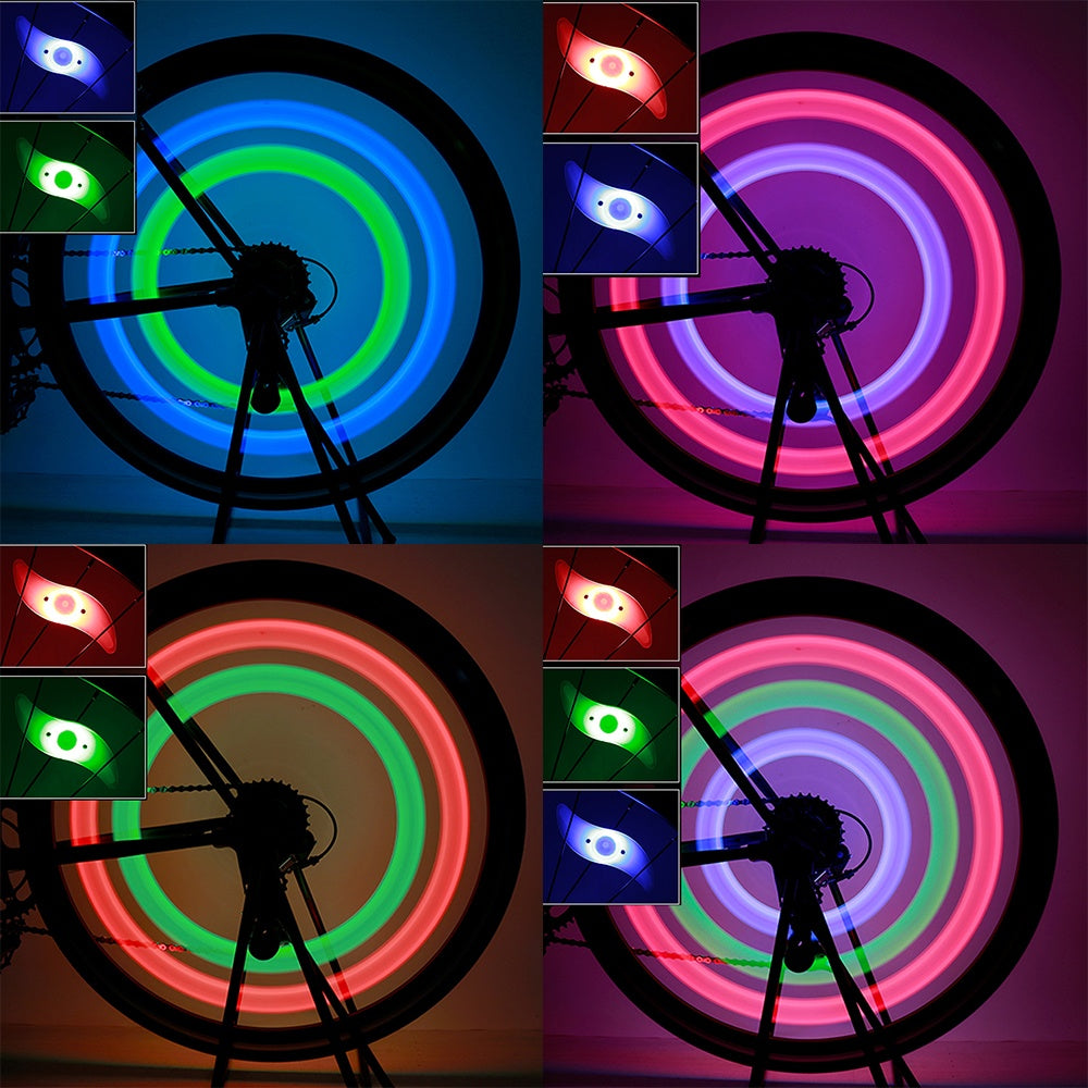 Lampe LED de rayons pour vélo – Effet “feuilles de saule”